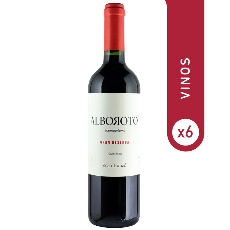 6X CASA BAUZA ALBOROTO CARMENERE 750 cc.