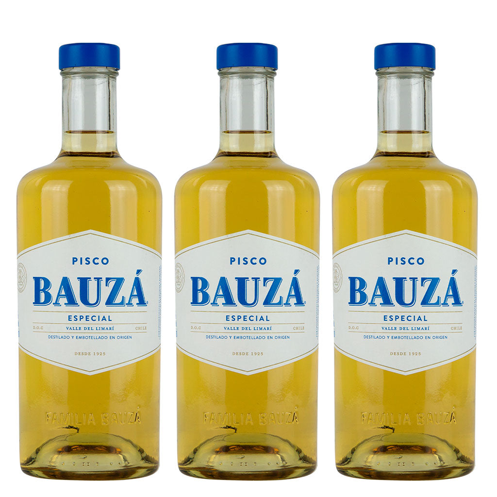3X PISCO BAUZA ESPECIAL 35° 750 cc.