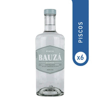 6X PISCO BAUZA BLANCO 40° 750 cc.