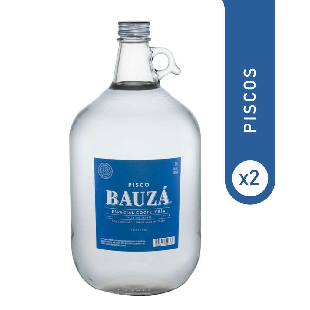 2X Pisco Especial Coctelería 35° 4Lts.